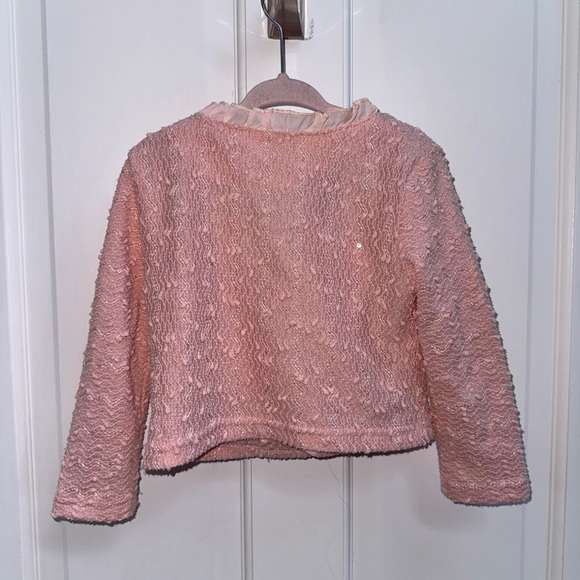 NWOT 2T Girls Formal Elegant Pink Cardigan with Ruffle Details - Picture 6 of 6